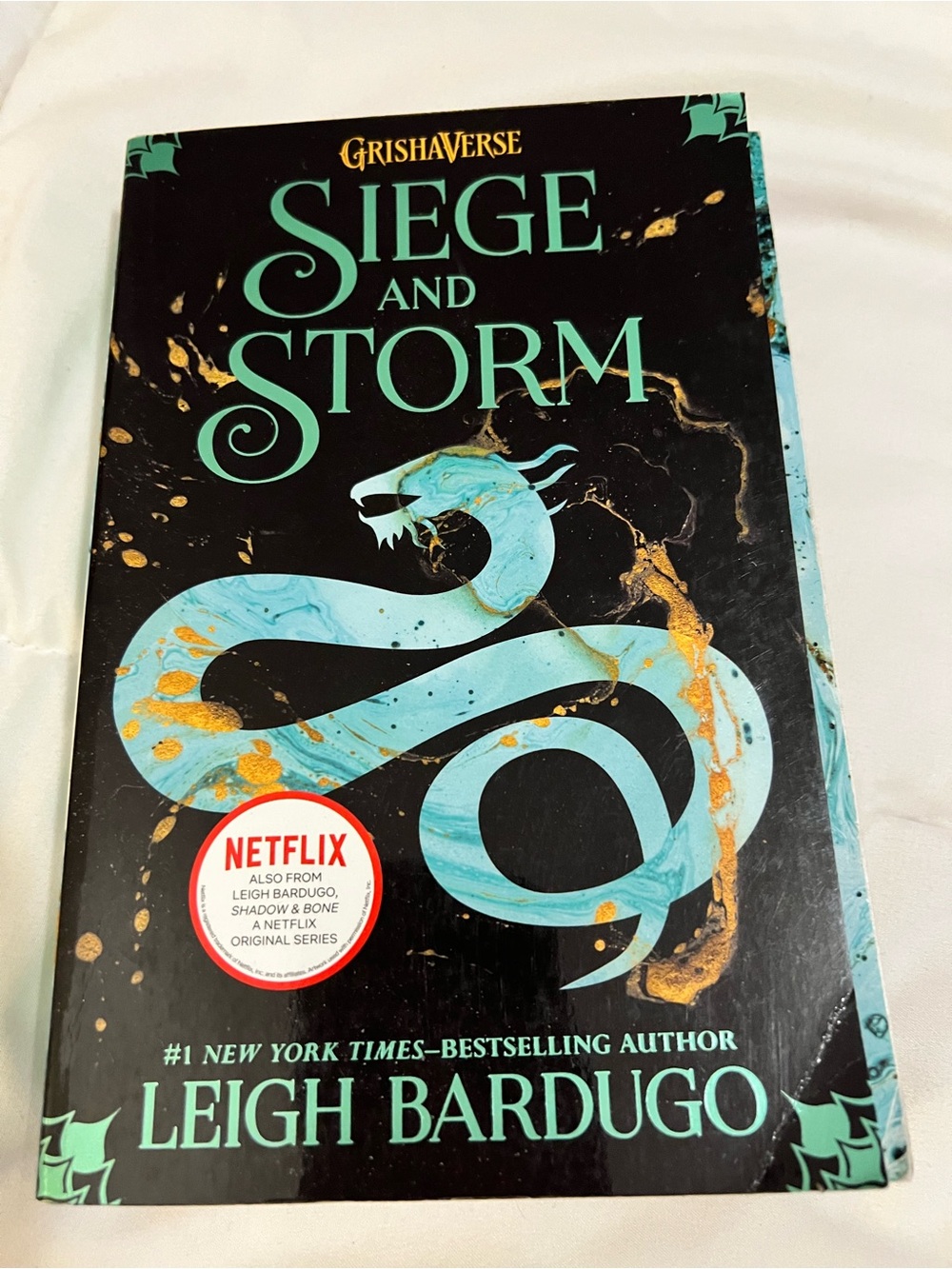Leigh Bardugo- Siege and Storm Decorative Book - Black & Teal